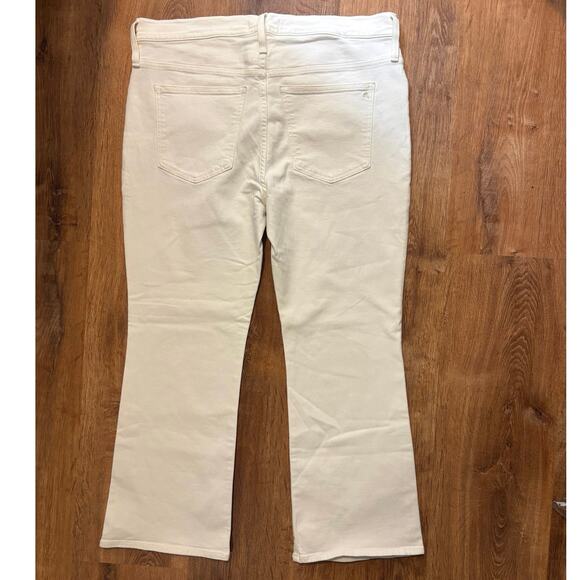 NWT Madewell Kick Out Crop Jeans In Pure White Size 33 - Picture 8 of 9